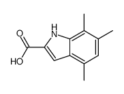 4,6,7-Trimethyl-1H-indole-2-carboxylic acid Structure