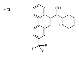 2-piperidyl-[2-(trifluoromethyl)phenanthren-9-yl]methanol hydrochlorid e Structure