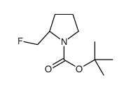 (S)-2-(氟甲基)吡咯烷-1-羧酸叔丁酯结构式