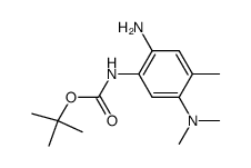 (2-amino-5-dimethylamino-4-methyl-phenyl)-carbamic acid tert-butyl ester Structure