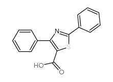 2,4-diphenylthiazole-5-carboxylic acid structure