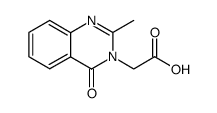 (2-METHYL-4-OXO-4H-QUINAZOLIN-3-YL)-ACETIC ACID Structure