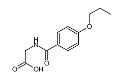 2-[(4-propoxybenzoyl)amino]acetic acid结构式