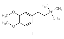 2-(3,4-dimethoxyphenyl)ethyl-trimethyl-azanium Structure