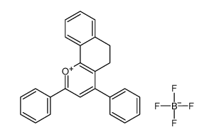 2,4-diphenyl-5,6-dihydrobenzo[h]chromen-1-ium,tetrafluoroborate Structure