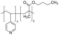 聚(4-乙烯吡啶-co-甲基丙烯酸丁酯)结构式