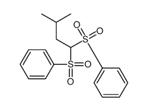 [1-(benzenesulfonyl)-3-methylbutyl]sulfonylbenzene结构式