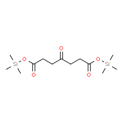 Heptanedioic acid, 4-oxo-, bis(trimethylsilyl) ester structure