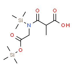 2-Methyl-3-oxo-3-[[2-oxo-2-(trimethylsiloxy)ethyl](trimethylsilyl)amino]propionic acid structure