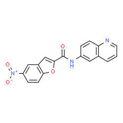 2-Benzofurancarboxamide,5-nitro-N-6-quinolinyl-(9CI)结构式