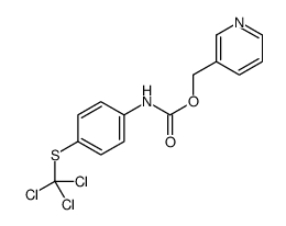 pyridin-3-ylmethyl N-[4-(trichloromethylsulfanyl)phenyl]carbamate Structure