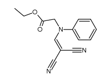 ethyl 2-((2,2-dicyanovinyl)(phenyl)amino)acetate结构式