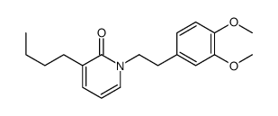 3-butyl-1-[2-(3,4-dimethoxyphenyl)ethyl]pyridin-2-one结构式