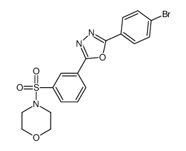 4-[3-[5-(4-bromophenyl)-1,3,4-oxadiazol-2-yl]phenyl]sulfonylmorpholine Structure
