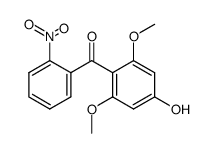 2'-nitro-2,6-dimethoxy-4-hydroxybenzophenone结构式