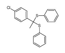 1-[1,1-bis(phenylsulfanyl)ethyl]-4-chlorobenzene结构式