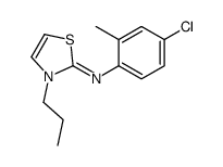 N-(4-chloro-2-methylphenyl)-3-propyl-1,3-thiazol-2-imine Structure