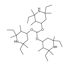 tris(2,6 -diethyl-2,3,6-trimethyl-4-piperidyl)phosphite Structure