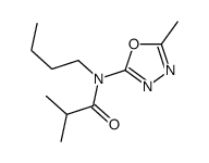 N-butyl-2-methyl-N-(5-methyl-1,3,4-oxadiazol-2-yl)propanamide Structure