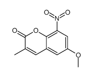 6-methoxy-3-methyl-8-nitrochromen-2-one结构式