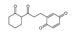 2-[3-oxo-3-(2-oxocyclohexyl)propyl]cyclohexa-2,5-diene-1,4-dione Structure