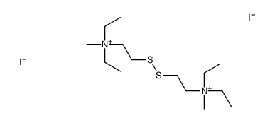 2-[2-[diethyl(methyl)azaniumyl]ethyldisulfanyl]ethyl-diethyl-methylazanium,diiodide结构式