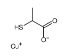 copper(1+),2-sulfanylpropanoate结构式