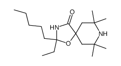 2-ethyl-7,7,9,9-tetramethyl-2-pentyl-1-oxa-3,8-diaza-spiro[4.5]decan-4-one结构式