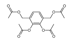 3,6-bis(acetoxymethyl)catechol diacetate Structure