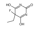 5-ethyl-5-fluoro-1,3-diazinane-2,4,6-trione结构式