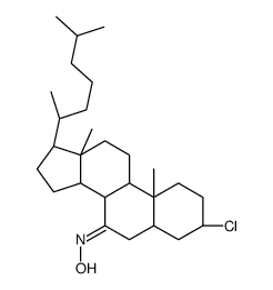 N-[(3S,5S,8R,9S,10S,13R,14S,17R)-3-chloro-10,13-dimethyl-17-[(2R)-6-methylheptan-2-yl]-1,2,3,4,5,6,8,9,11,12,14,15,16,17-tetradecahydrocyclopenta[a]phenanthren-7-ylidene]hydroxylamine Structure