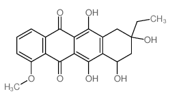 8-ethyl-6,8,10,11-tetrahydroxy-1-methoxy-9,10-dihydro-7H-tetracene-5,12-dione picture