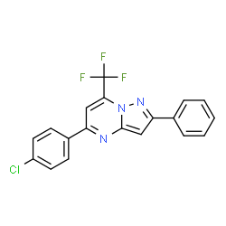 5-(4-Chlorophenyl)-2-phenyl-7-(trifluoromethyl)pyrazolo[1,5-a]pyrimidine Structure