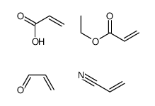 ethyl prop-2-enoate,prop-2-enal,prop-2-enenitrile,prop-2-enoic acid Structure