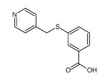 3-(pyridin-4-ylmethylsulfanyl)benzoic acid结构式