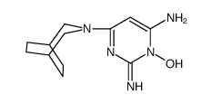 6-(3-azabicyclo[3.2.2]nonan-3-yl)-3-hydroxy-2-iminopyrimidin-4-amine Structure