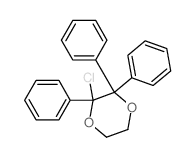 1,4-Dioxane,2-chloro-2,3,3-triphenyl- Structure