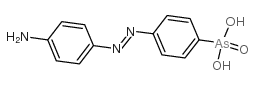 Arsonic acid,[4-[(4-aminophenyl)azo]phenyl]- (9CI) structure