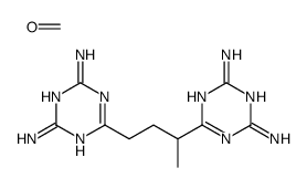 6-[3-(4,6-diamino-1,3,5-triazin-2-yl)butyl]-1,3,5-triazine-2,4-diamine,formaldehyde Structure