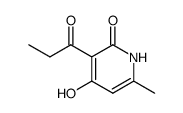 Propionic acid 1,2-dihydro-6-methyl-2-oxopyridin-4-yl ester Structure