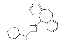 N-cyclohexyl-1-(6,11-dihydro-5H-dibenzo[1,2-a:1',2'-e][7]annulen-11-yl)azetidin-3-amine Structure