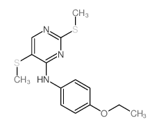 4-Pyrimidinamine,N-(4-ethoxyphenyl)-2,5-bis(methylthio)- Structure