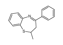 2-methyl-4-phenyl-2,3-dihydro-1,5-benzothiazepine Structure