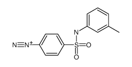 4-[(3-methylphenyl)sulfamoyl]benzenediazonium结构式