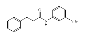 N-(3-氨基苯基)-3-苯基丙酰胺结构式