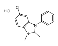 5-chloro-1,2-dimethyl-3-phenyl-1,2-dihydrobenzimidazol-1-ium,chloride picture