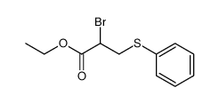 ethyl 2-bromo-3-phenylthiopropanoate结构式