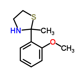 Thiazolidine, 2-(o-methoxyphenyl)-2-methyl- (8CI)结构式