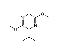 3,6-dimethoxy-2-methyl-5-propan-2-yl-2,5-dihydropyrazine Structure