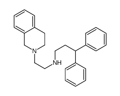 N-[2-(3,4-dihydro-1H-isoquinolin-2-yl)ethyl]-3,3-diphenylpropan-1-amine结构式